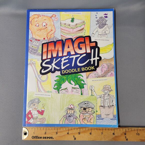 Imagi-Sketch Doodle Book Paperback Draw Coloring Imagine - Picture 9 of 16